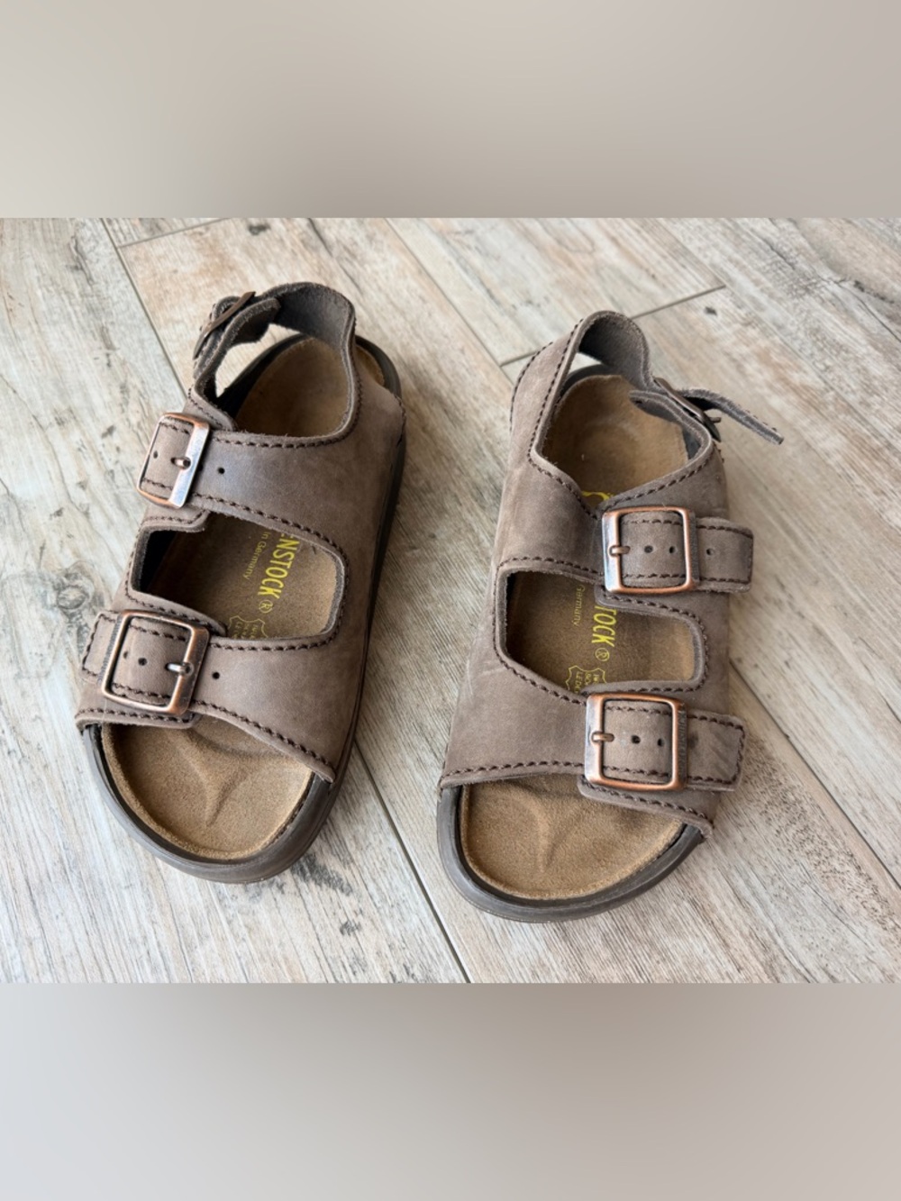 Birkenstock Tatami Nebraska Triple Strap Leather Buckled Shoes Sandals 5